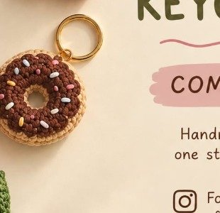 Sweet Donut Keychain